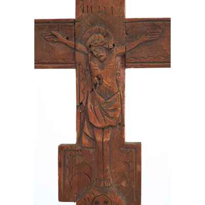 Крест-Распятие с мощами апостола Ерастата и апостола Ирадиона Центральная Россия Последняя четверть XIX века