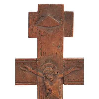 Крест-Распятие с мощами апостола Ерастата и апостола Ирадиона Центральная Россия Последняя четверть XIX века