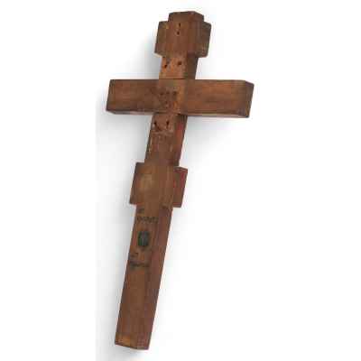 Крест-Распятие с мощами апостола Ерастата и апостола Ирадиона Центральная Россия Последняя четверть XIX века