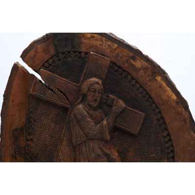 Икона Несение Креста. Иерусалим. Иерусалим Конец XIX века