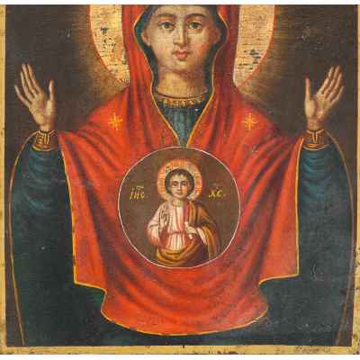 Икона Богоматерь Знамение Екатеринбург Конец XIX века