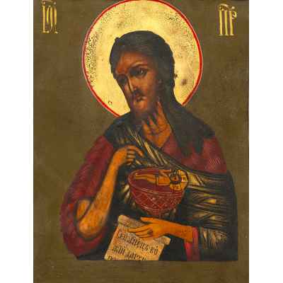 Иконы Деисус трехчастный басма серебрение XIX в. 32х25 см.  ХІХ век