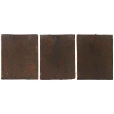 Иконы Деисус трехчастный басма серебрение XIX в. 32х25 см.  ХІХ век