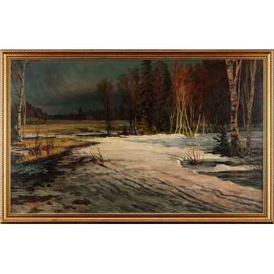 Картина «Весенний пейзаж. Россия.» Россия 1959