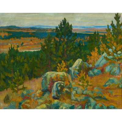 Картина «В окрестностях Нижне-Исетского завода» Урал 1923