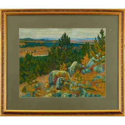 Картина «В окрестностях Нижне-Исетского завода» Урал 1923