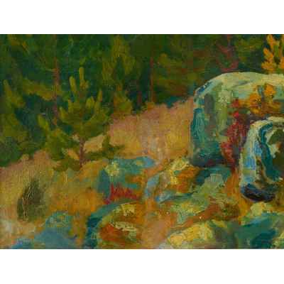 Картина «В окрестностях Нижне-Исетского завода» Урал 1923