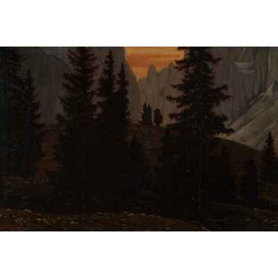 Картина «Бледные скалы» Польша Начало XX века