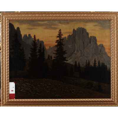 Картина «Бледные скалы» Польша Начало XX века