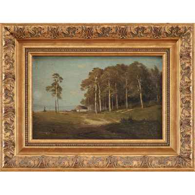 Картина «Пейзаж с соснами» Украина конец ХІХ  - начало XX вв