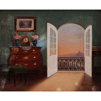 Картина «Интерьер с балконом»  1930 гг