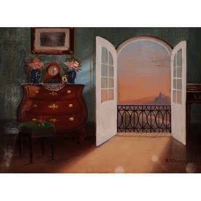 Картина «Интерьер с балконом»  1930 гг