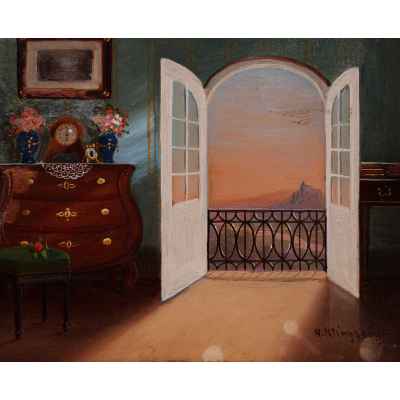 Картина «Интерьер с балконом»  1930 гг
