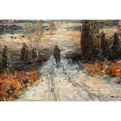 Пейзаж с путешественником Германия 1928