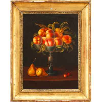 Картина «Ваза с персиками и груши» Европа конец ХІХ века