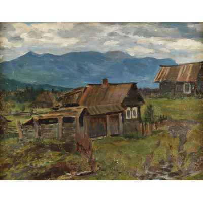 Картина «Около горы Таганай» Урал начало 1920  гг