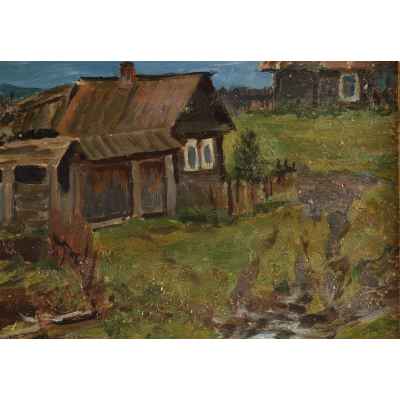 Картина «Около горы Таганай» Урал начало 1920  гг