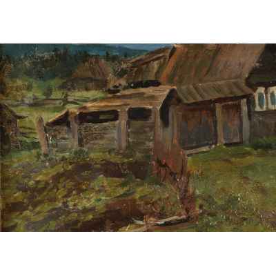 Картина «Около горы Таганай» Урал начало 1920  гг