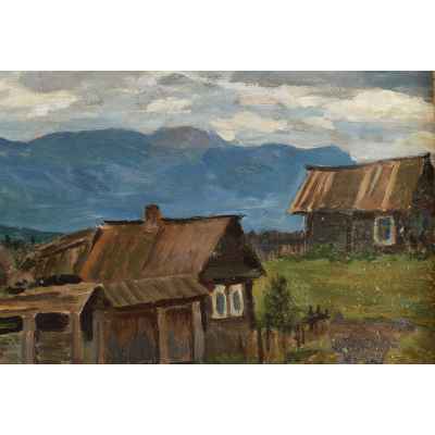 Картина «Около горы Таганай» Урал начало 1920  гг