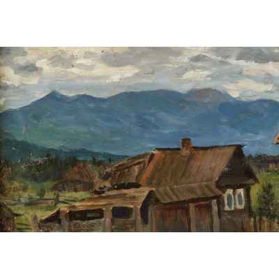 Картина «Около горы Таганай» Урал начало 1920  гг