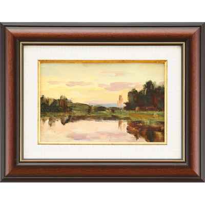 Картина «На озере», Урал. Урал 1954