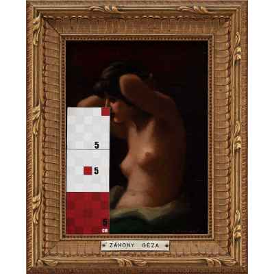 Картина «Обнаженная. Погрудный портрет.» Венгрия первая половина ХХ века