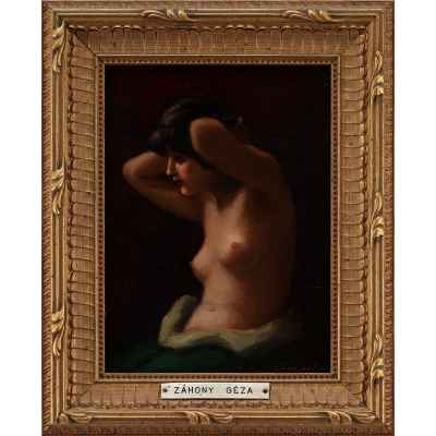 Картина «Обнаженная. Погрудный портрет.» Венгрия первая половина ХХ века