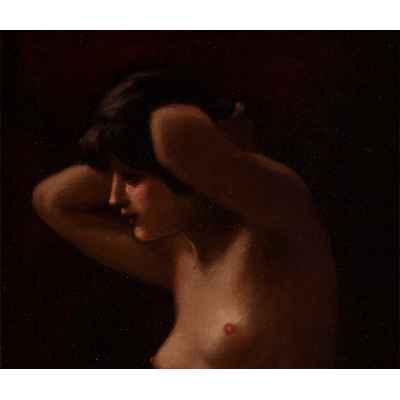 Картина «Обнаженная. Погрудный портрет.» Венгрия первая половина ХХ века