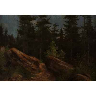 Горный пейзаж. Автор Gisela Bilgeri.  1908