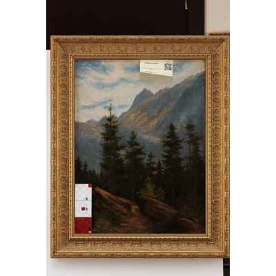 Горный пейзаж. Автор Gisela Bilgeri.  1908