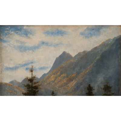 Горный пейзаж. Автор Gisela Bilgeri.  1908