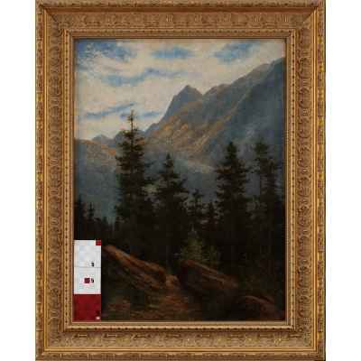 Горный пейзаж. Автор Gisela Bilgeri.  1908