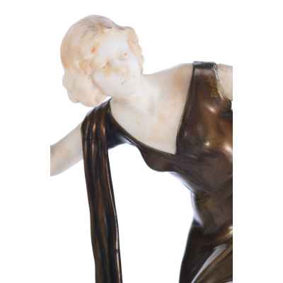 Скульптура «Танцовщица с кастаньетами» фабрика Готфрида Шумахера в Остероде. Германия 1920- гг