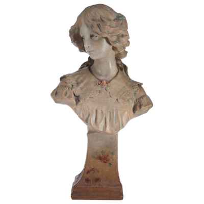 Бюст красавицы фирма Johanna Maresch, Богемия Начало XX века