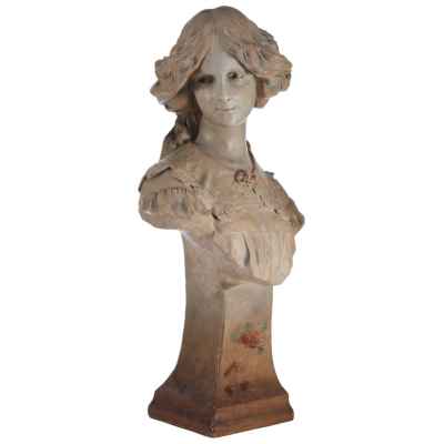 Бюст красавицы фирма Johanna Maresch, Богемия Начало XX века