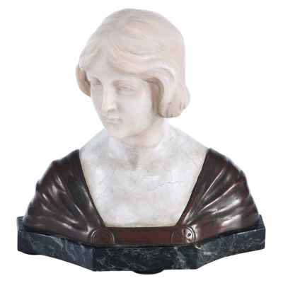 Бюст неизвестной девушки W. Sommer Европа 1910