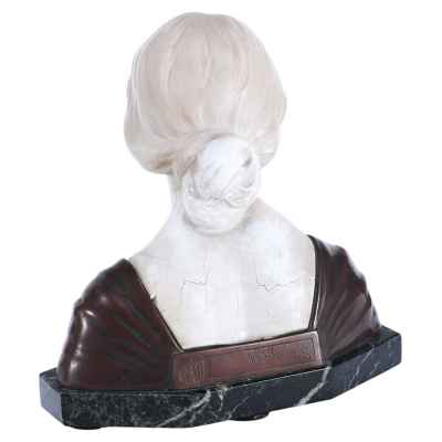 Бюст неизвестной девушки W. Sommer Европа 1910