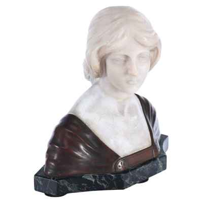 Бюст неизвестной девушки W. Sommer Европа 1910