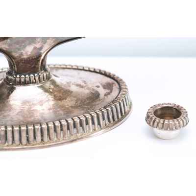 Подсвечник на три свечи в стиле ардеко. Германия.  Koch & Bergfeld. 1930-е гг