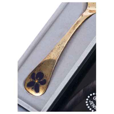 Чайная ложка в футляре серебро 925 пр. 46 гр. Georg Jensen Дания 1977 г. Дания. Фирма: Georg Jensen 1977 г