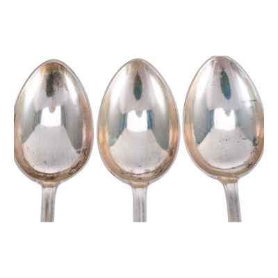 Набор чайных ложек серебро 800 пр. 131,5 гр. Австрия нач. ХХ в. фирма Випценса Карла Дуба, Вена (Австрия) после 1922 г