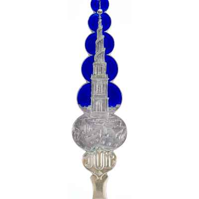 Коллекционная рождественская ложка серебро 925 пр, 46,1 гр. A. Michelsen Дания 1927 г. Дания 1927 г