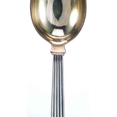 Коллекционная рождественская ложка серебро 925 пр, 42,1 гр. A. Michelsen Дания 1938 г.  1938