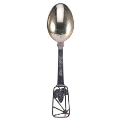 Коллекционная рождественская ложка серебро 925 пр, 42,1 гр. A. Michelsen Дания 1938 г.  1938