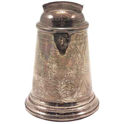 Копилка серебро 835 пр. Европа кон. XIX-нач. ХХ в. 114 гр. Н-9 см. Европа конец XIX— начало XX вв
