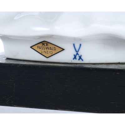 Скульптура Чайка фарфор, Мейсен (Meissen) Германия 1960-70-е гг. Н-42 см. Мейсен, Германия 1960-1970 гг