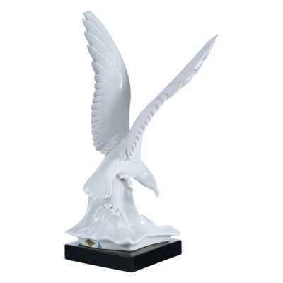Скульптура Чайка фарфор, Мейсен (Meissen) Германия 1960-70-е гг. Н-42 см. Мейсен, Германия 1960-1970 гг