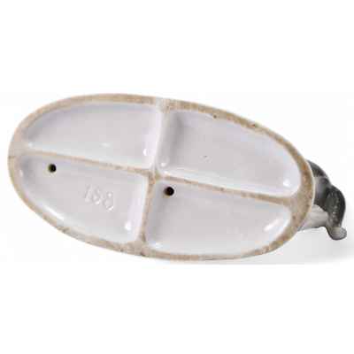 Скульптура Две кошки с клубком фарфор, Wagner & Apel Германия втор. пол. ХХ в. Н-8,2 см. Липпельсдорф (?), Германия Третья четверть XX века