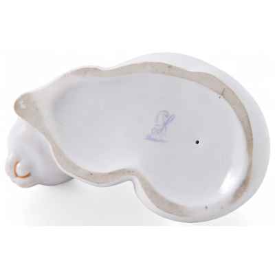 Скульптура Кошка Sächsische Porzellan-Manufaktur Dresden Германия Н-4,7 см. Потшаппель, Германия Первая четверть XX века