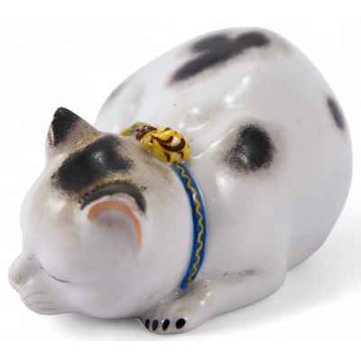 Скульптура Кошка Sächsische Porzellan-Manufaktur Dresden Германия Н-4,7 см. Потшаппель, Германия Первая четверть XX века